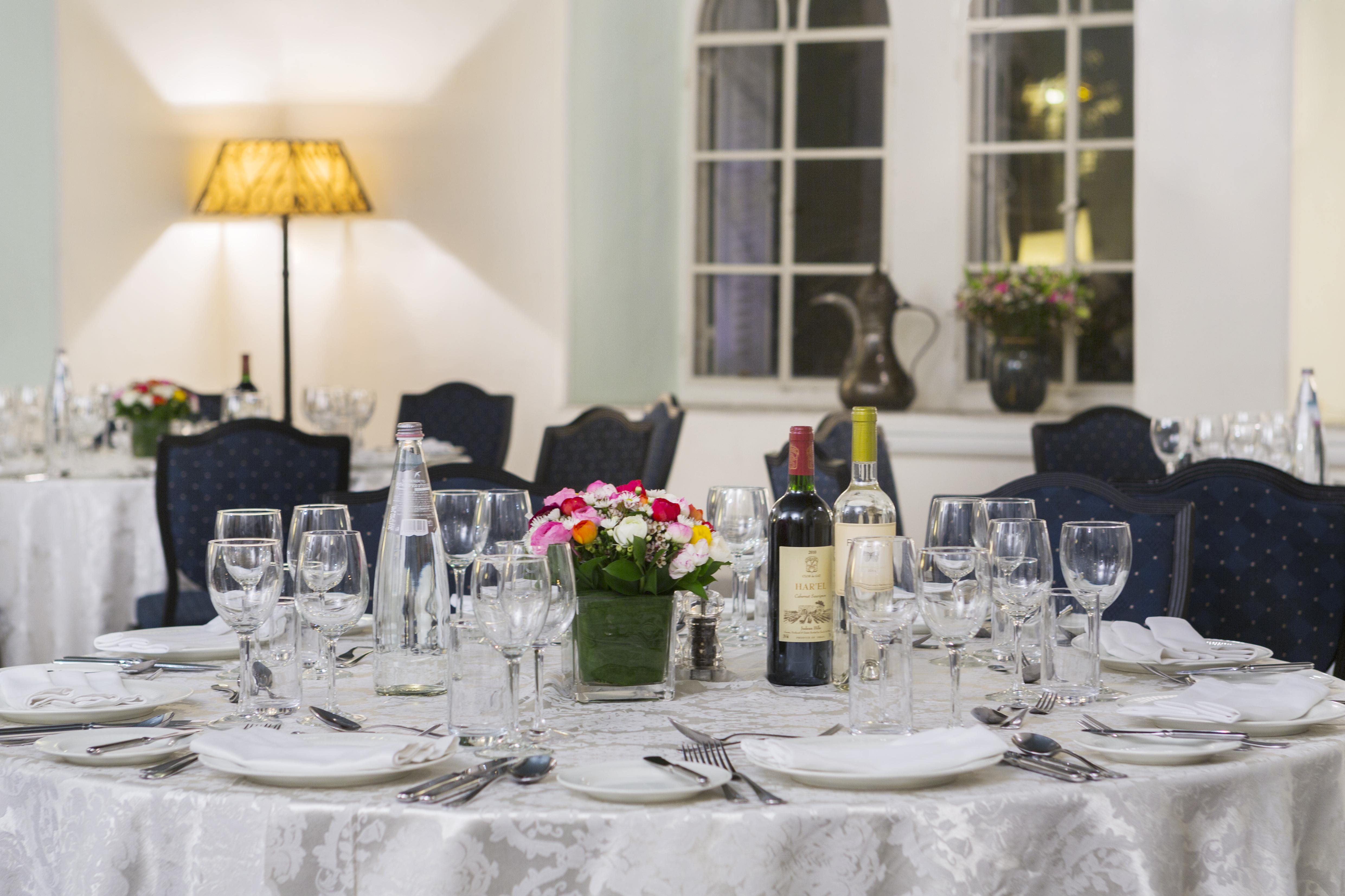 The American Colony Hotel - Small Luxury Hotels Of The World Jerozolima Zewnętrze zdjęcie A table set for a formal dinner